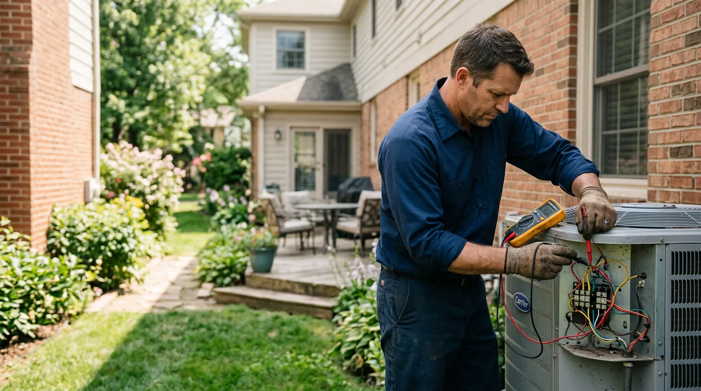HVAC technician working near Middleburg, VA